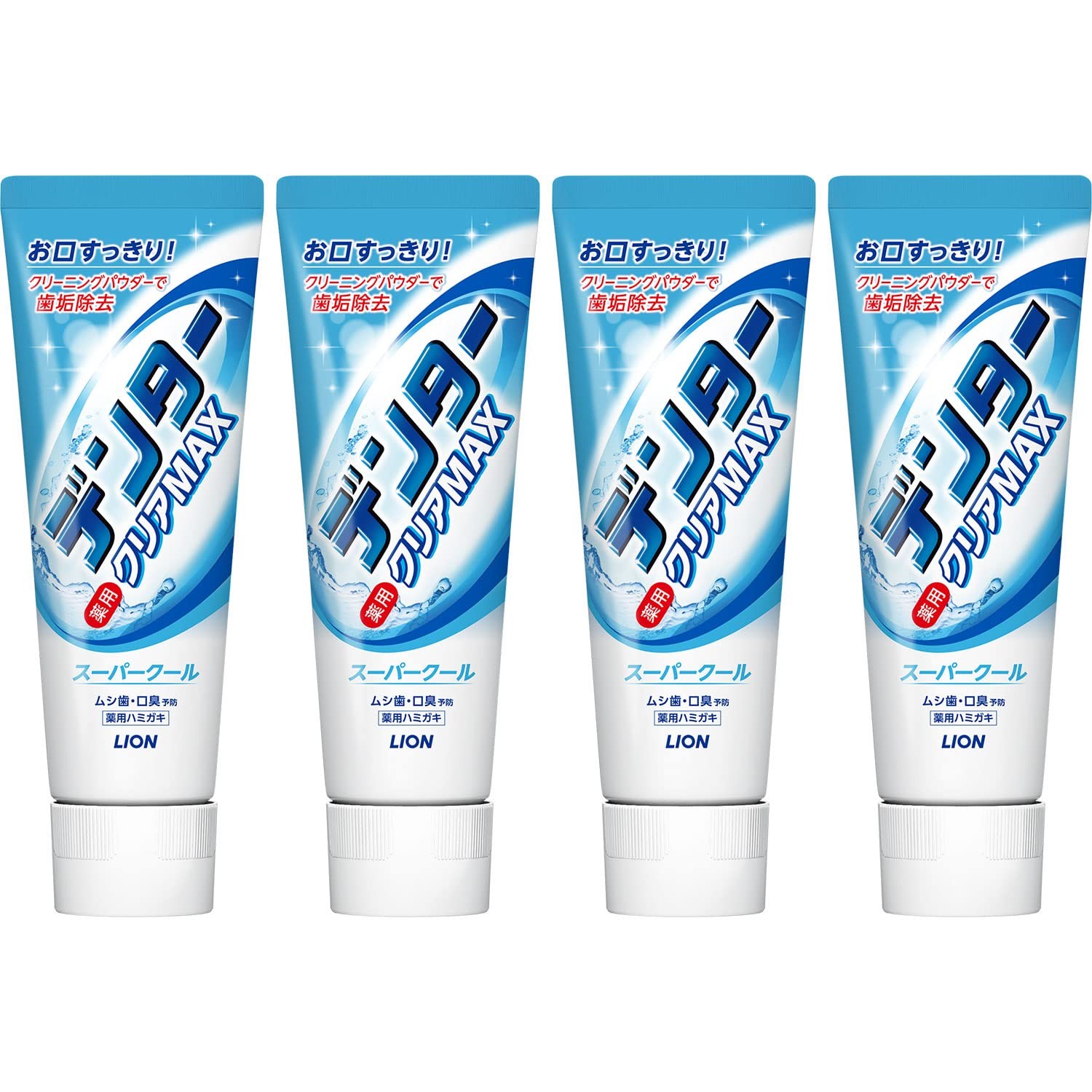 Denta Clear MAX Super Cool Toothpaste, 4.9 oz (140 g) x 4 Packs ...