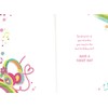 NIECE AGE 8 8TH BIRTHDAY CARD. HEADPHONES. 9 X 6
