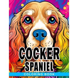 Cocker Spaniel Coloring Book: Relaxing With Impressive Dog Breed Illustrations Premium Edition For All Ages