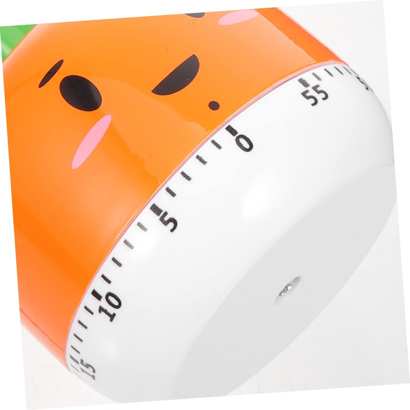 CHILDWEET Carrot Shaped Kitchen Timer Mechanical Cooking Countdown Tool for