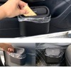 AIMALL Multifunctional Car Trash Can with Spring Lid, Foldable Hanging
