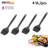 Westmark 4 Raclette-Schaber/Mini-Pfannenwender, Länge: 16,6 cm, Kunststoff, Gourmetta, Schwarz, 20452270