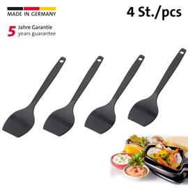 Westmark 4 Raclette-Schaber/Mini-Pfannenwender, Länge: 16,6 cm, Kunststoff, Gourmetta, Schwarz, 20452270