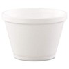 White 6 Oz Foam Containers, 50 per Bag, 20 Bags