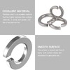 Spring Washers, 100 Pcs M3 Stainless Steel Lock Split Ring