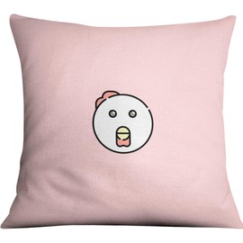 Bona Basics, Dekorative Kissenhülle, Heimdekoration, für Sofa, Cafeteria, Größe: 60x60 cm, Farbe:Hellrosa