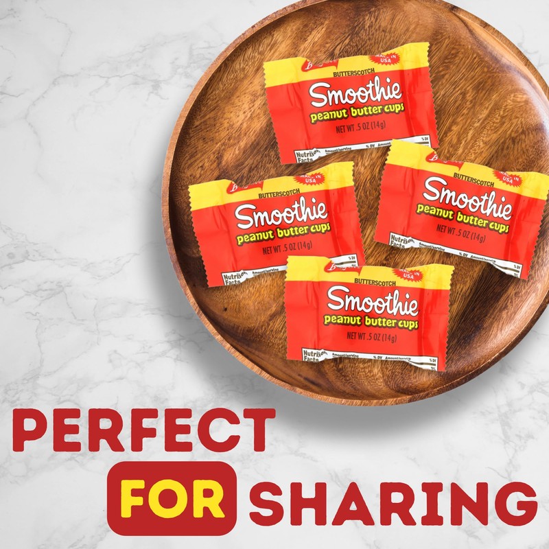 Sweetzo - Boyer Butterscotch Smooth Peanut Butter Cups, Individually Wrapped