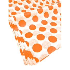 Flexicore Packaging | Papel de seda para envolver regalos de lunares | Tamaño: 38,8 x 50,8 cm | Cantidad: 50 hojas | Color: | Manualidades, arte, envoltura, decoraciones (naranja, 50 hojas)