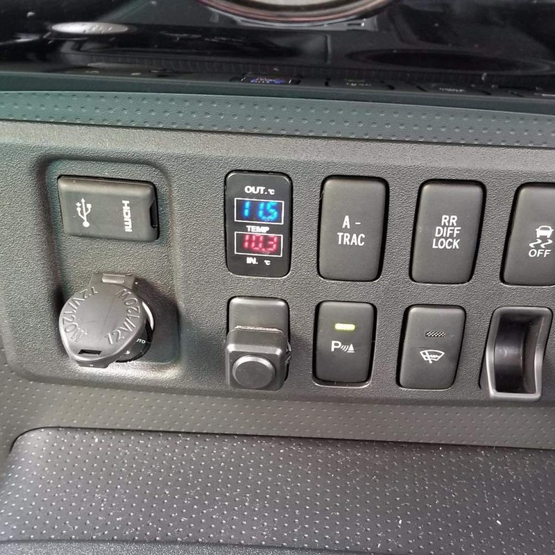 Car Double Thermometer Inside / Outside Temperature Measurement Thermometer Thermometer