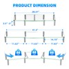 Simple Trending Dual Monitor Stand Riser, Computer Office Desktop Organizer