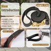WERCHNPET Leather Dog Leash 4ft, Hheavy Duty, Soft and Strong