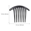 3Pcs Hair Side Combs, 7 Tooth French Twist Plastic Hair