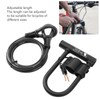 Bike U Lock Waterproof Rustproof Bike Heavy Duty High Security