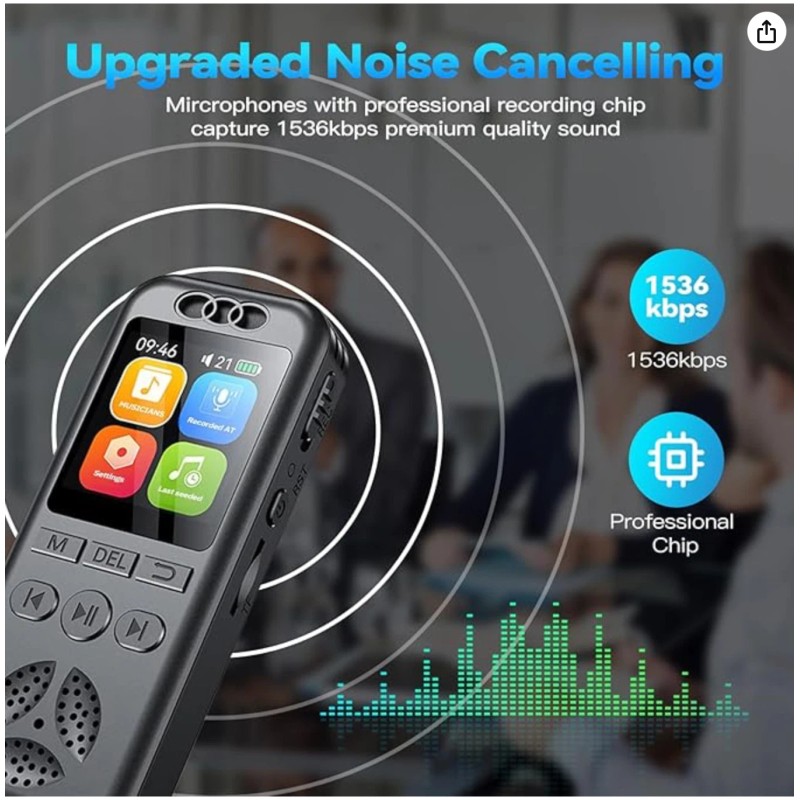 IUNSONE Digital Voice Recorder with Playback,Recor