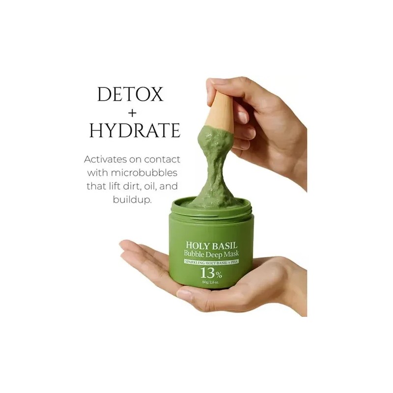 🔥 Holy basil bubble deep mask 90g tipo de piel