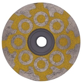 DIAVANCUT Rueda de molienda rellena de resina de diamante de 4 pulgadas para granito, mármol, piedra, cuarzo y azulejos, grano medio, 16 segmentados de resina de diamante con rosca de 5/8"-11