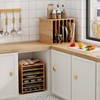 HAIDAIYA 7 Tiers Cookie Sheet Organizer for Cabinet, Wooden Tray