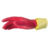 Vileda 145887 Guante Fuerte, Moderno, Color Rojo/Amarillo, Grande