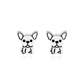 BAUNA French Bulldog Earrings French Bulldog Gift for Frenchie Lover Dog Mom Boston Terrier Jewelry (Bulldog Earrings)