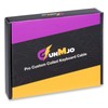 GunMjo Pro カスタムコイル状USB Cケーブル ゲームキーボード用 ダブルスリーブ メカニカルキーボードケーブル 取り外し可能なメタルアビエーター付き 1.3M USB-C