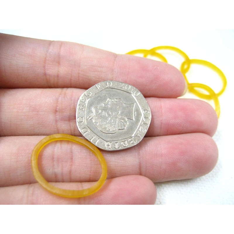 100pcs Small Rubber Elastic Bands Elastic Bands tie for Packing