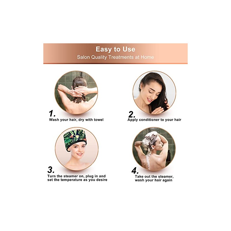Gorro Térmico Acondicionamiento Profundo Ingeware Vaporizador Cabello Natural Portátil