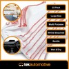 Tek Automotive Large Cotton Dish Cloths – 10 Pack, White
