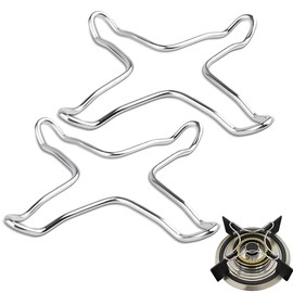 Pack of 2 Gas Cooker Attachment, Gas Stove Attachment Ring, Gas Stove Attachment Stainless Steel, Accessories for Hobs, Gas Cross Gas Stove Attachment, Ultralight Gas Stove Attachment 10 cm for Gas