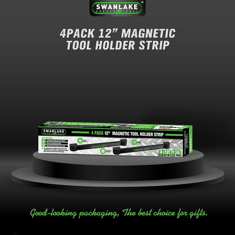 SWANLAKE 12" Magnetic Tool Holder Strip,Metal Tool Magnet Bar for