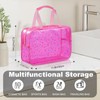 UUYUUY PVC Clear Makeup Bag for Women Waterproof Star Make