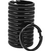 Qulable Shower Curtain Rings-24 Pack- Plastic Shower Curtain Hooks O-Shaped
