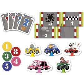 Clementoni 16566, Clementoni Pocket Games - Kitty Race for Children and Adults, Ages 7 years Plus