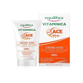 Equilibra Face Cream for Face Protection Factor with Multivitamin Complex, High Concentration, Carrot and Mango Oil, Lychee Extract, Defends and Protects Facial Skin 365 Days a Year, 75 ml