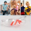 HXMJIED 6 Pcs Eye Protection Glasses, Transparent White Safety Goggles,Protective