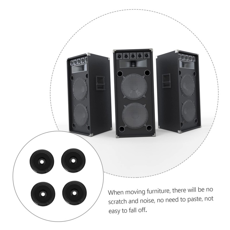 SHOWERORO Real Stereo Sound 4pcs Aluminum Alloy Isolation Feet Pads