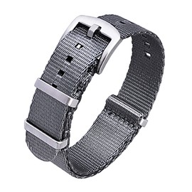 Ritche Christmas Gift Nylon Watch Strap with Heavy Buckle 18mm 20mm 22mm Premium Seat Belt Nylon Watch Bands for Men Women, White Elephant Gifts, Stocking Stuffers for Men