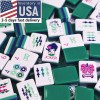 Sierra and Red Mahjong Acrylic Mahjong Tiles 4-layer Engraved American