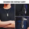 KeyUnity Titanium Emergency Whistle,EDC Loud Signal Two Tubes Whistle for