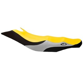 BlackTip Jetsports Seat Cover for Sea-Doo 2006-2008 GTI/GTI SE (Yellow/Light Gray/Black)