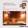 LIRAST 5 inch Resin Free Wood Diffuser - Round Sauna