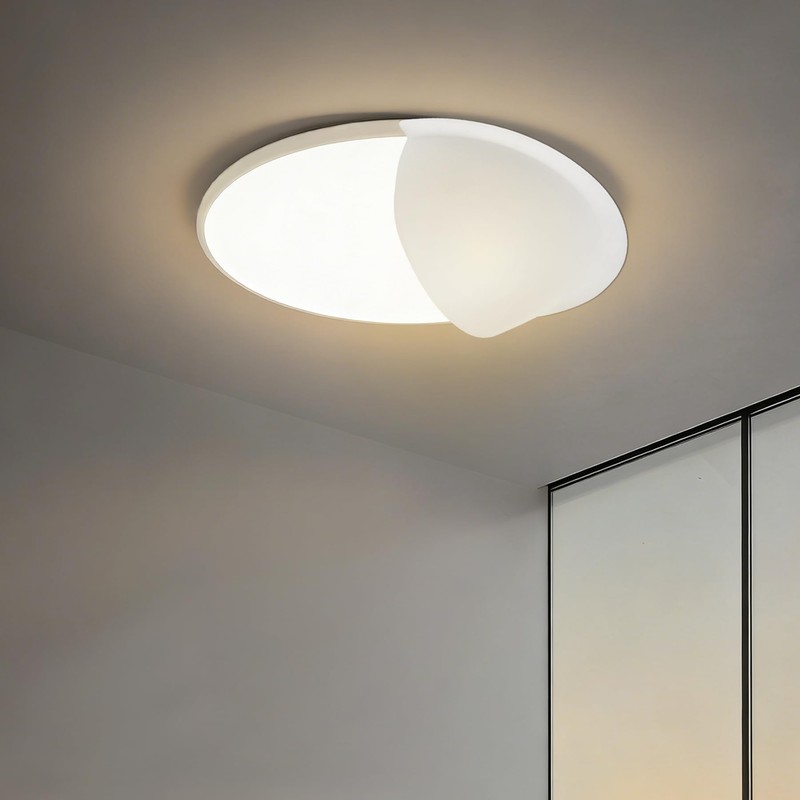 Abeicy 4 Packs Translucent Half Shades for Recessed Light Covers,