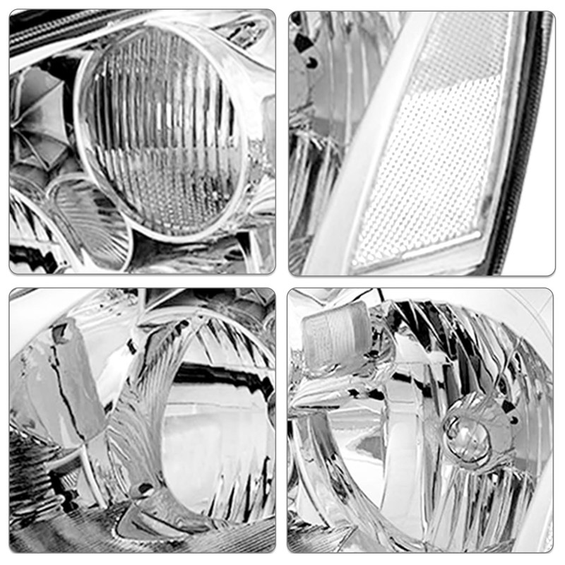 SOCKIR Headlight Assembly Pair Compatible with 2005-2006 Altima 4 -