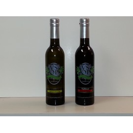 VSOP Organic Wild Mushroom & Sage Infused Extra Virgin Olive Oil & Traditional 18yr Aged Dark Balsamic Vinegar of Modena (2 Bottle) Combo Pack (375 ml / 12.68 oz)