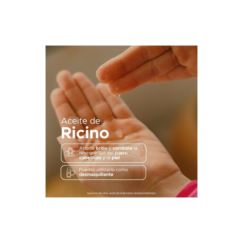 PACALLI Aceite de Ricino 100% Puro 2x130ml - Pestañas y