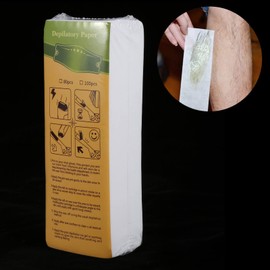 KENANLAN 100 Sheets/Bag Leg Arm Armpit Hair Removal Non Woven Hair Removal Paper Strip, default