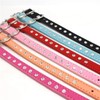 Rhinestone Dog Collar Cute Crystal Diamond Cat Collar Soft Leather