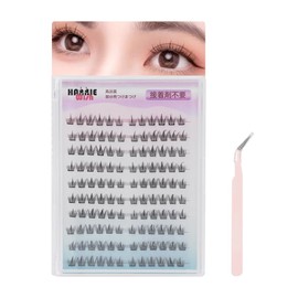 Hannie wish False Eyelashes, For Parts, No Glue, Long Lasting, False Eyelashes, Large Capacity, Natural, Bundle, Lower False Eyelashes, For Beginners, With Tweezers (Sunflower)