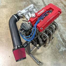 VR racing 4" inch Air Intake Skunk2 Filter for Honda Civic Integra B D H Wrinkle Black