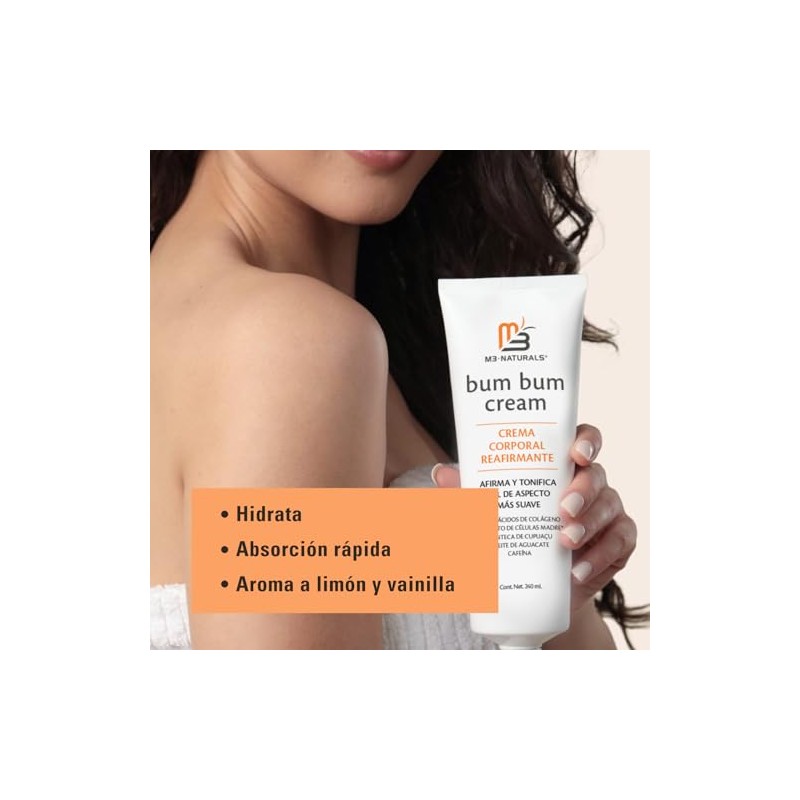 Bum Bum Cream Crema Corporal Reafirmante para Cuerpo, 240 ml