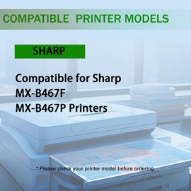 ZaoHetang MX-B46T MXB46T Toner Cartridge with New Chip Compatible for Sharp MX-B467F MX-B467P Printers